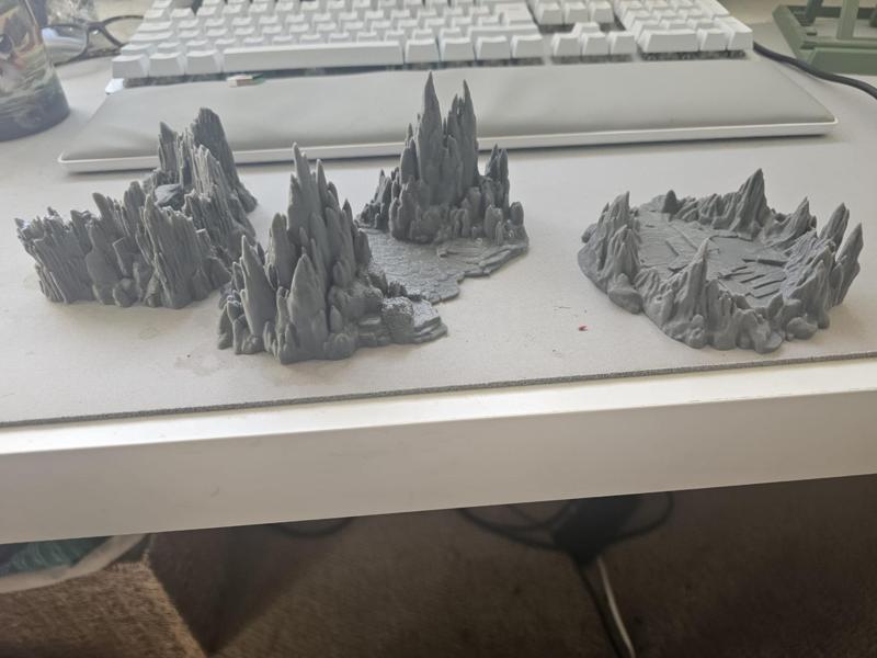 Rocky cave style Table top terrain set 