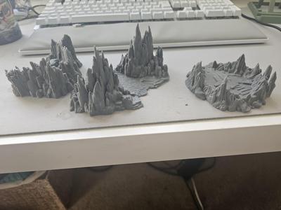 Rocky cave style Table top terrain set 