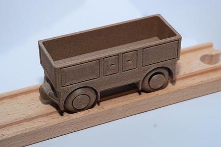 Brio compatible - all-in-one/two print in place closed freight wagon