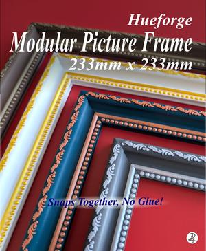 233 x 233mm Modular Picture Frame for Hueforge - SCROLL BEAD