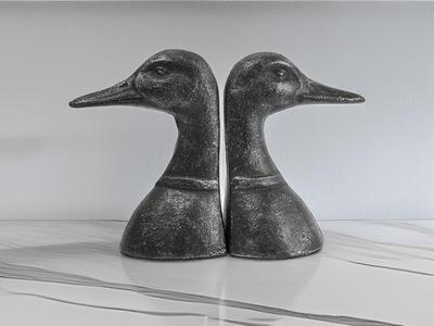 Duck Head Book Ends