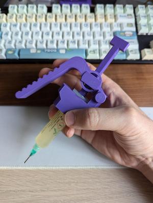 Solder paste and flux lever handle