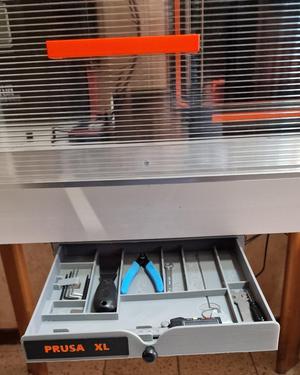 Drawer with compartments for Prusa XL