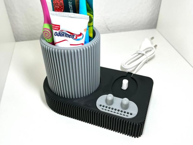 Braun Oral-B iO/Pro/etc charging station with brush holder