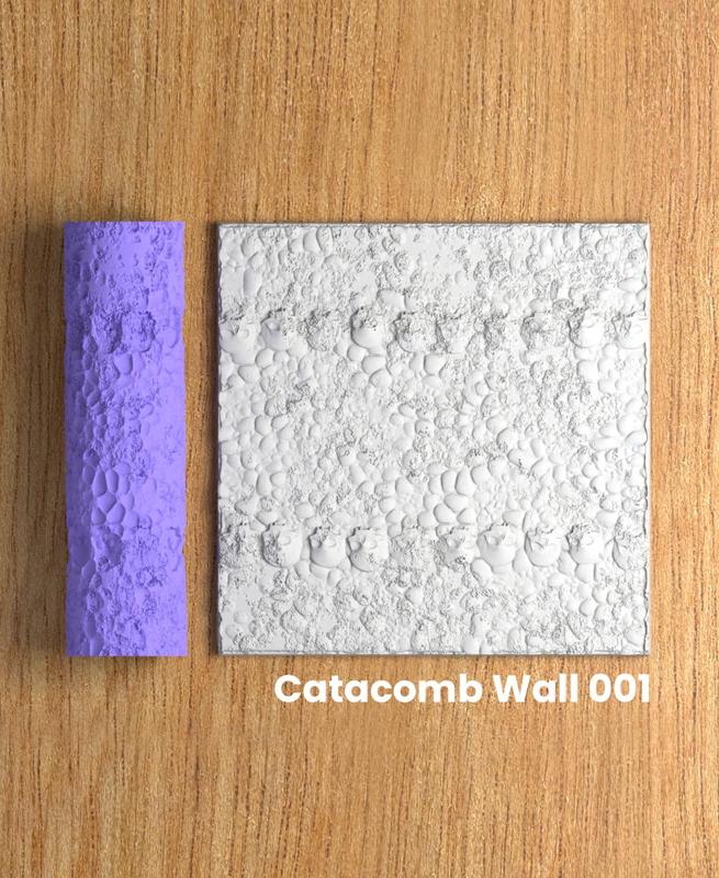 Collection Lemon | Catacomb Wall 001 | Polymer Clay Seamless Texture Roller