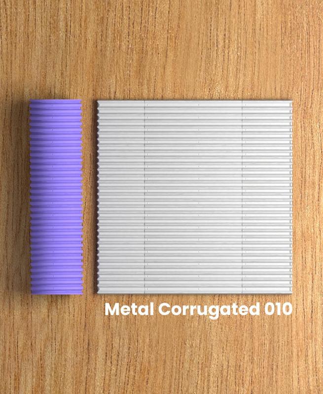 Collection Soda | Metal Corrugated 010 | Polymer Clay Seamless Texture Roller