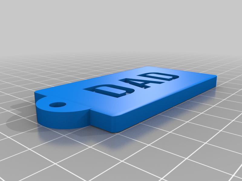 DAD Keyring Key Fob