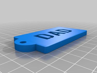 DAD Keyring Key Fob