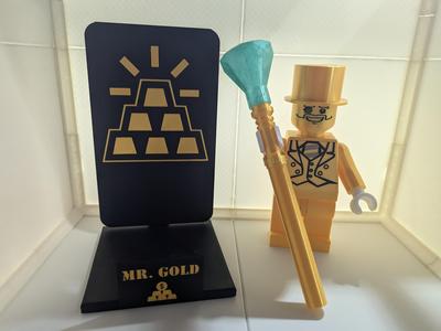 Mr. Gold Multicolor Nameplate Set