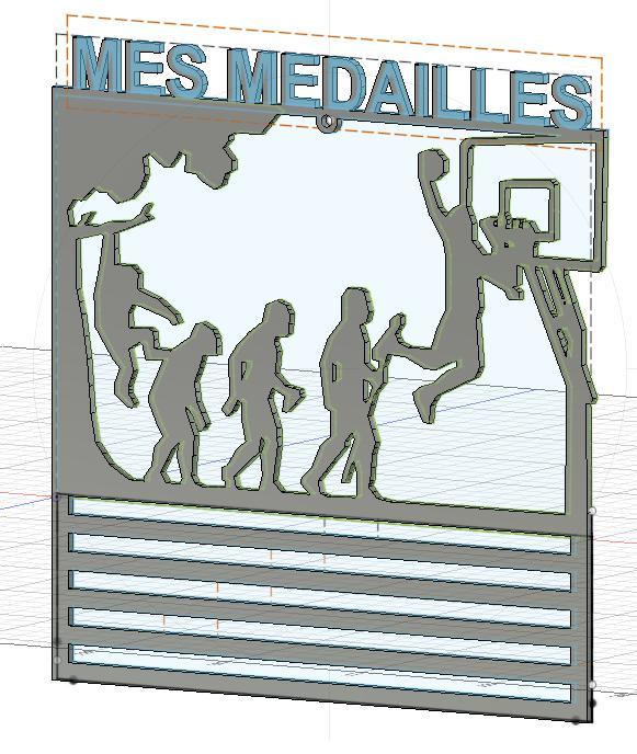 Support mural Médailles