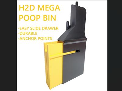 H2D Mega Poop Bin (Left or Right eject!)