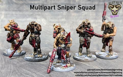 Beastmen in Space! Multipart Sniper Squad