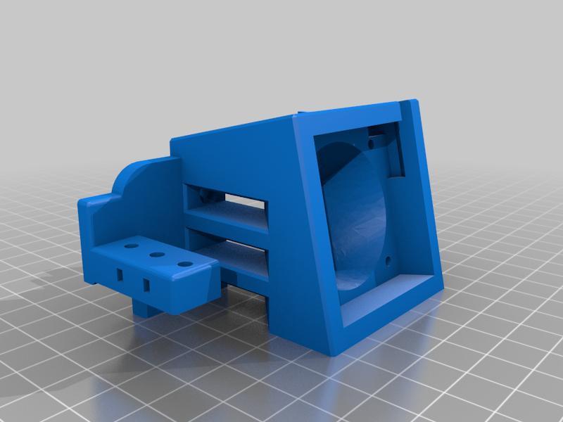 Ender 3/CR10 Micro Swiss Direct Drive Satsana Fan Mount + BLtouch (remix to remove parts cooling fan)