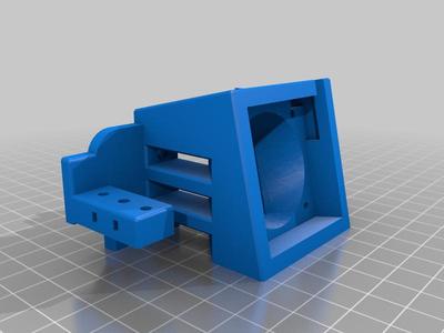 Ender 3/CR10 Micro Swiss Direct Drive Satsana Fan Mount + BLtouch (remix to remove parts cooling fan)