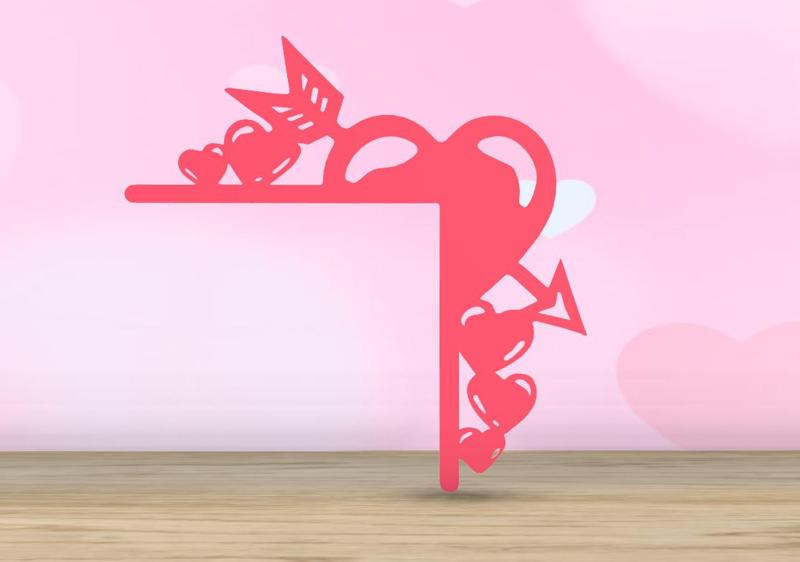 Valentine's Day - Door Corner - Hearts
