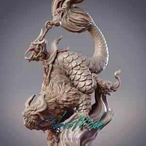 Cranefolk Beastrider - Sacred Beast FengYun, and RuYan, Feixian Monk (Pre-Supported)