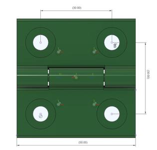 30mm-spaced PIP Hinge