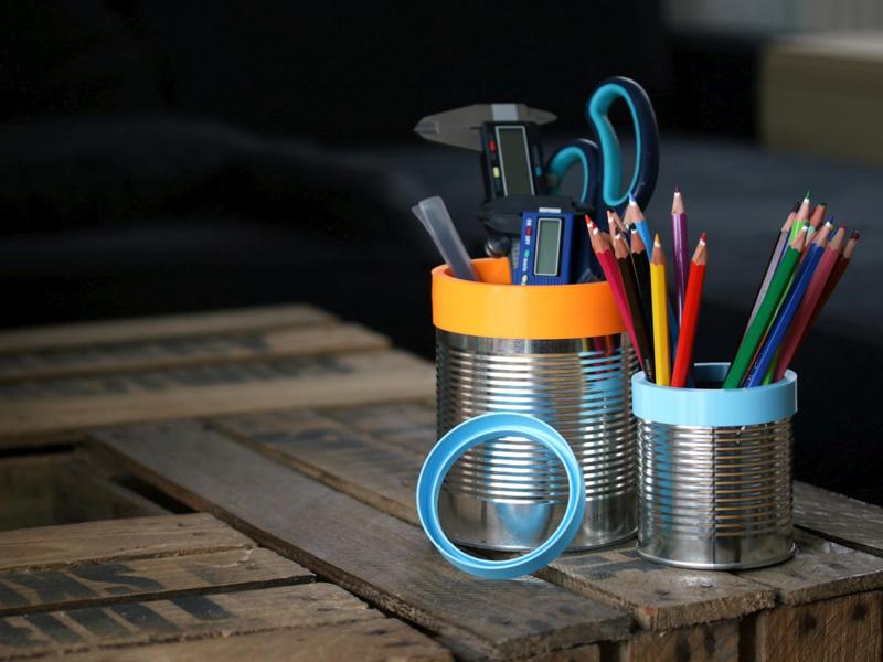 Customizable Can Cover - Save the Waste