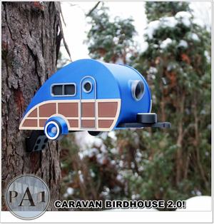 Cute caravan birdhouse V2.0