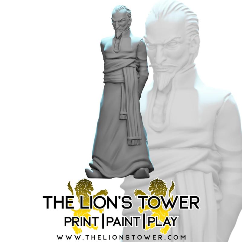 Altair Fask - Human Spy (32mm scale presupported miniature)