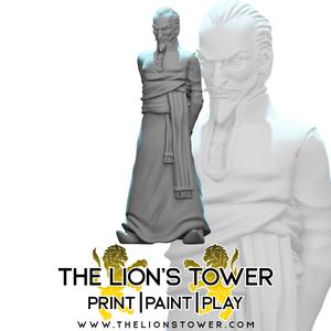 Altair Fask - Human Spy (32mm scale presupported miniature)