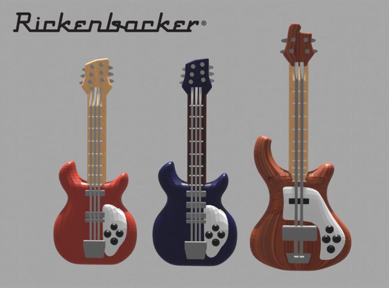 LEGO Rickenbacker Guitars