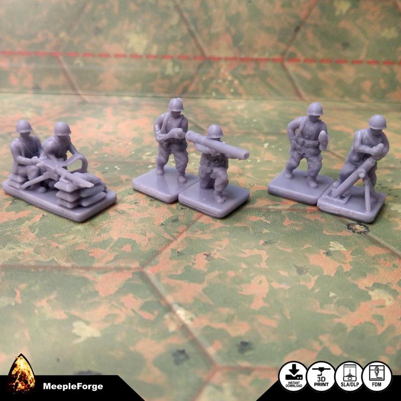 American Infantry Special Weapons WW2  15mm Scale