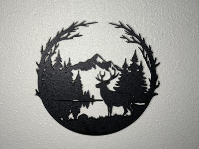 Deer Nature Wall Art - Easily Scalable&Resizable 