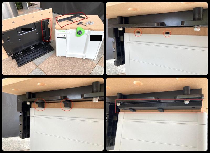 T-Loc Systainer clamp system for Shaper Origin Workstation