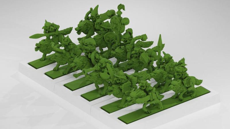 Warmaster Goblin Wolf Riders