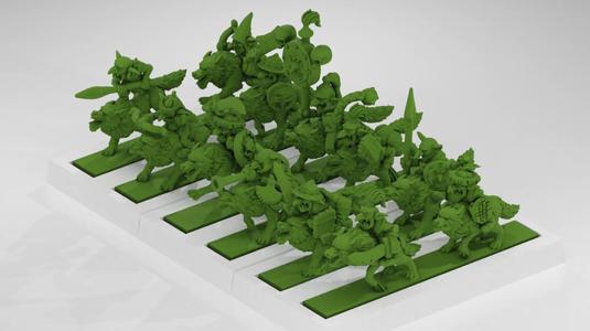 Warmaster Goblin Wolf Riders
