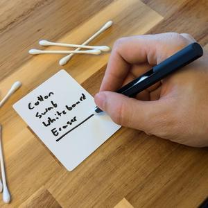 Cotton Swab Holder for Dry/Wet Erase