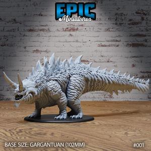 Ancient Tarasque / Giant Creature / Tailed Monster / Horned Beast / Evil Abomination / Spiked Body Encounter