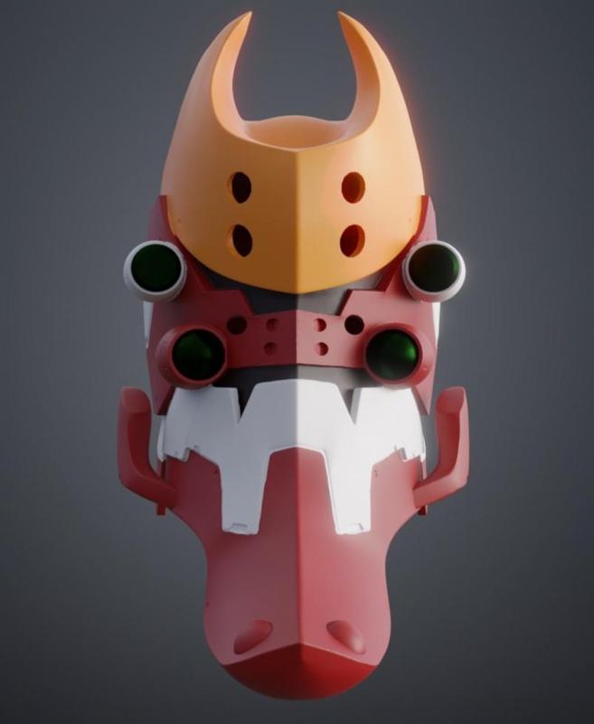 Eva 02 Helmet - Neon Genesis Evangelion