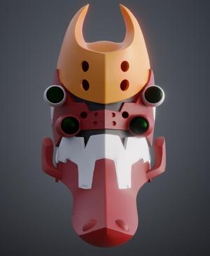 Eva 02 Helmet - Neon Genesis Evangelion