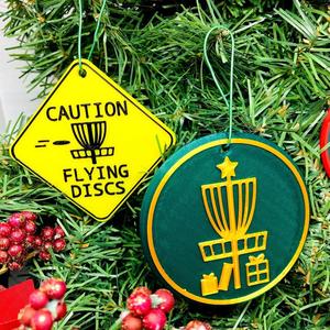 Disc Golf Christmas Ornaments