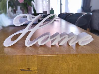 HOME Letter Sign | Elegant 3D Wall Decor