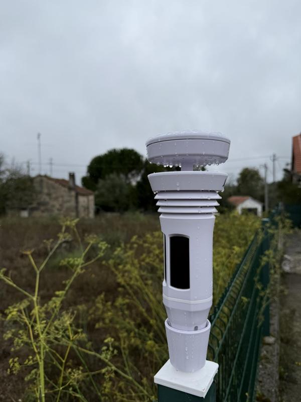 Fence post adapter for Tempest Weather