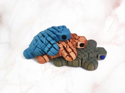 tender flexible turtle, articulated