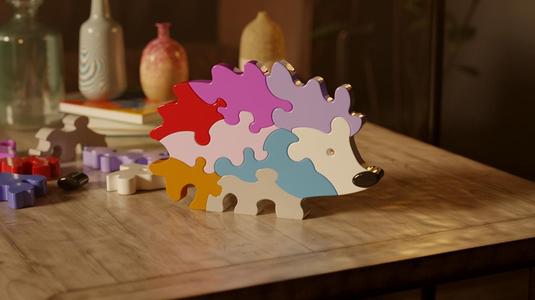 Hedgehog 3D Puzzle for Unique Home Decor