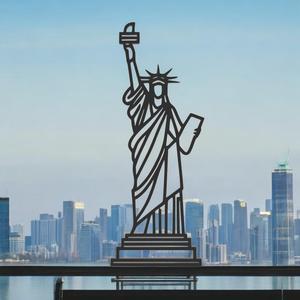 Statue Of Liberty Line Art - Desktop Line Art