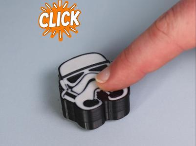 Stormtrooper Helmet Fidget Clicker - Keychain