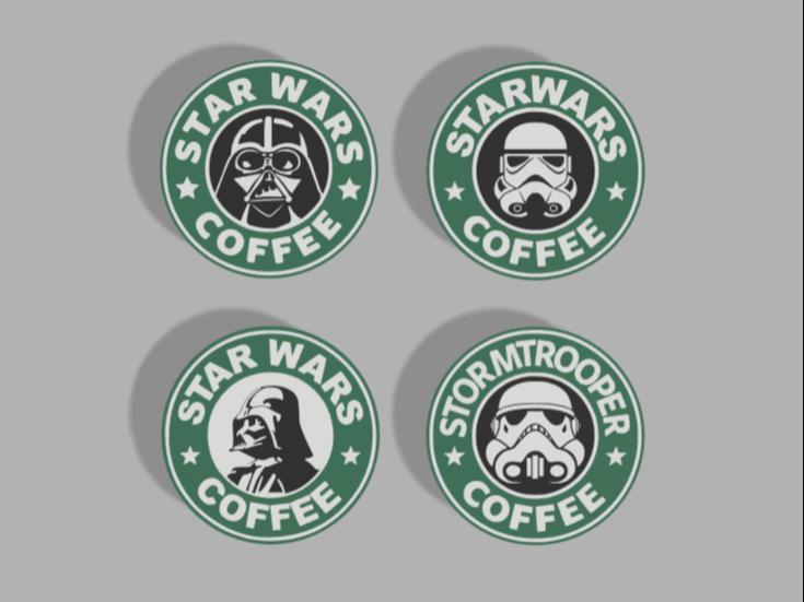 Star Wars Starbucks Coaster
