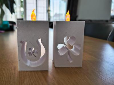 St. Patrick’s Day tea light holders