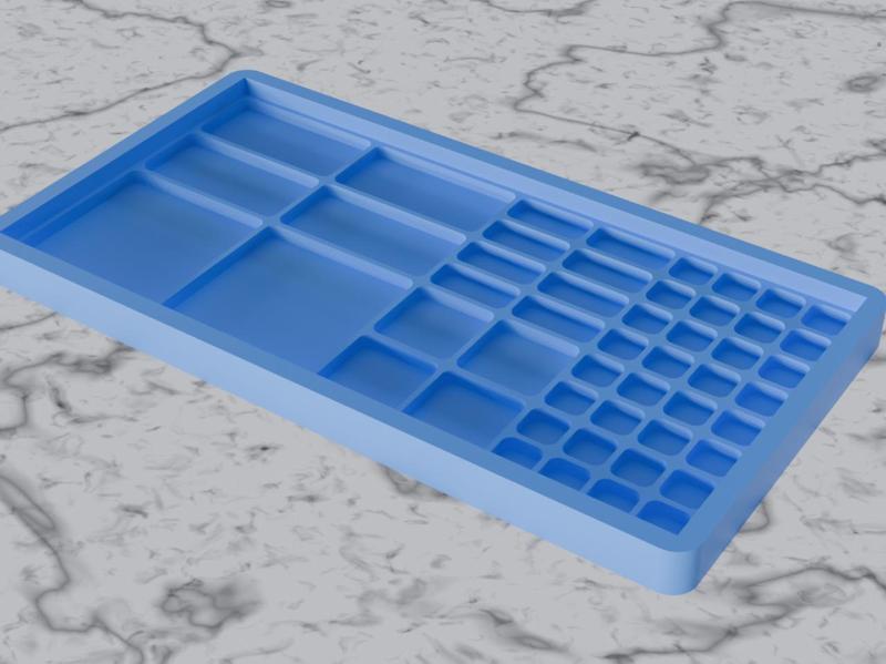 Screw Tray / Organizer (different pocket sizes)