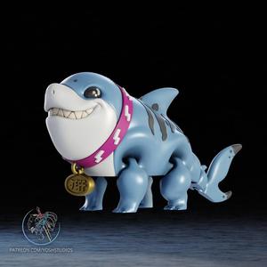 Jeff the Land Shark Flexi 3D Printer File