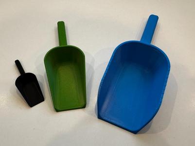 Universal Shovel with Angled and High Rim