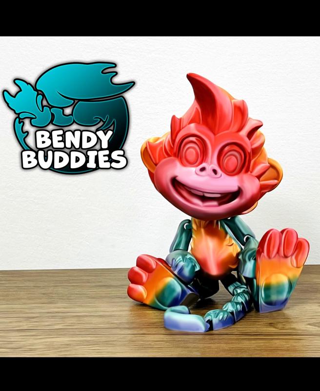 Monkey Puck / Ape Articulated / Print-in-Place Creature / Cute Beast / Fantasy World Beast 