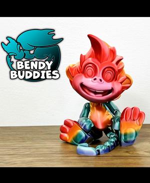 Monkey Puck / Ape Articulated / Print-in-Place Creature / Cute Beast / Fantasy World Beast 