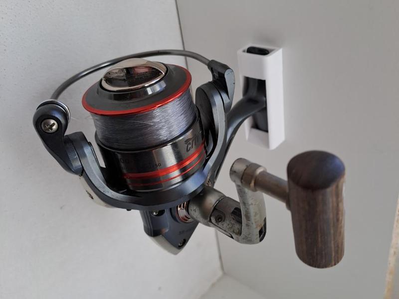 Fishing reel holder - wall mount